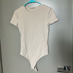 Abercrombie short sleeve cotton seamless crew bodysuit